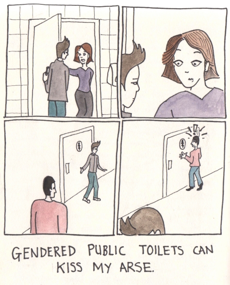 Gendered public toilets can kiss my arse